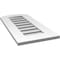 Ekena Millwork Arch Top Surface Mount PVC Gable Vent: Non-Functional, w/ 3-1/2"W x 1"P Standard Frame, 14"W x 28"H GVPAR14X2801SN - alternate 2